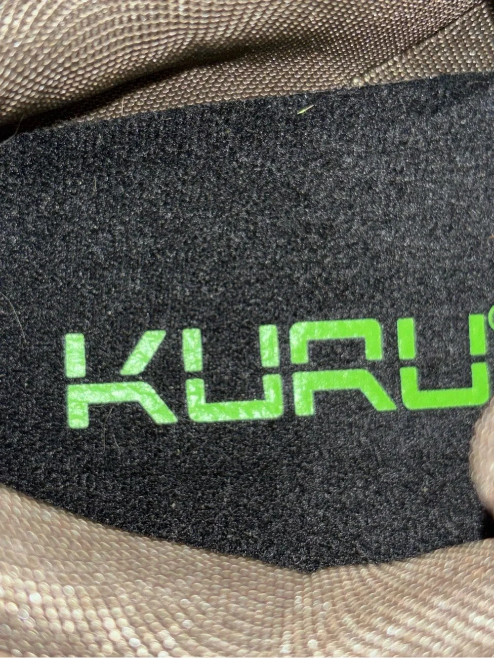 Kuru Chicane Women’s Size 7 Wide Hiking Shoes Warmstone Jet black Mint green